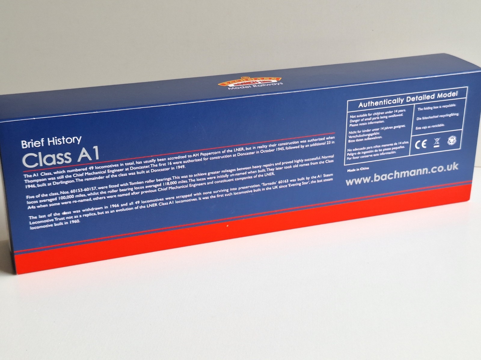 Bachmann 32550A DCC Ready A1 Tornado Loco.New Old Stock.Mint Cond.Boxed.OO Scale