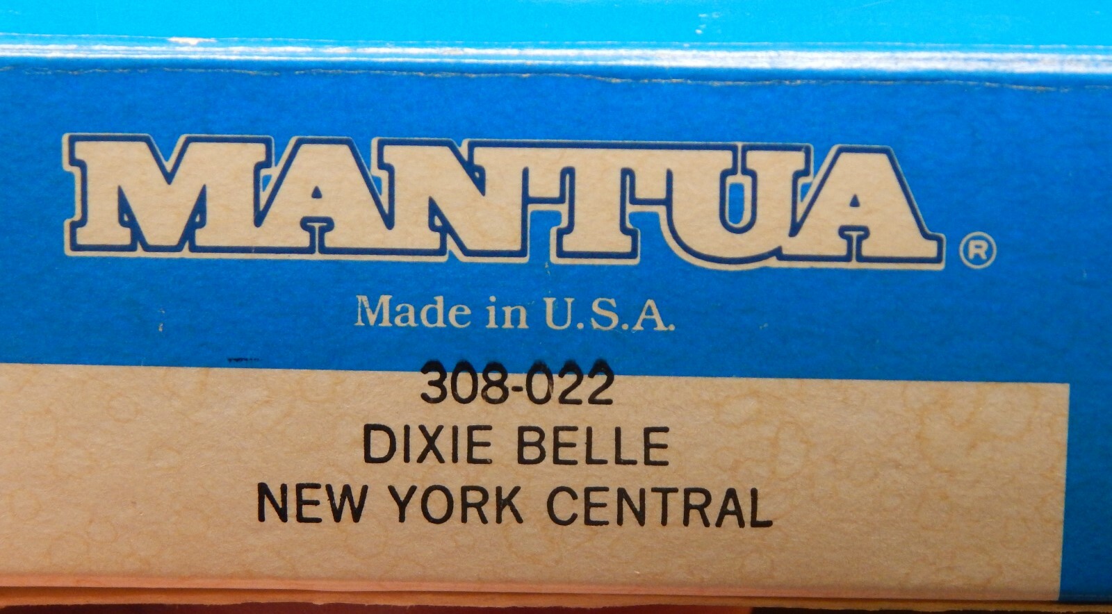 OLD MANTUA 308-022 NYC DIXIE BELLE STEAM ENGINE & TENDER USED IN BOX HO LOOK