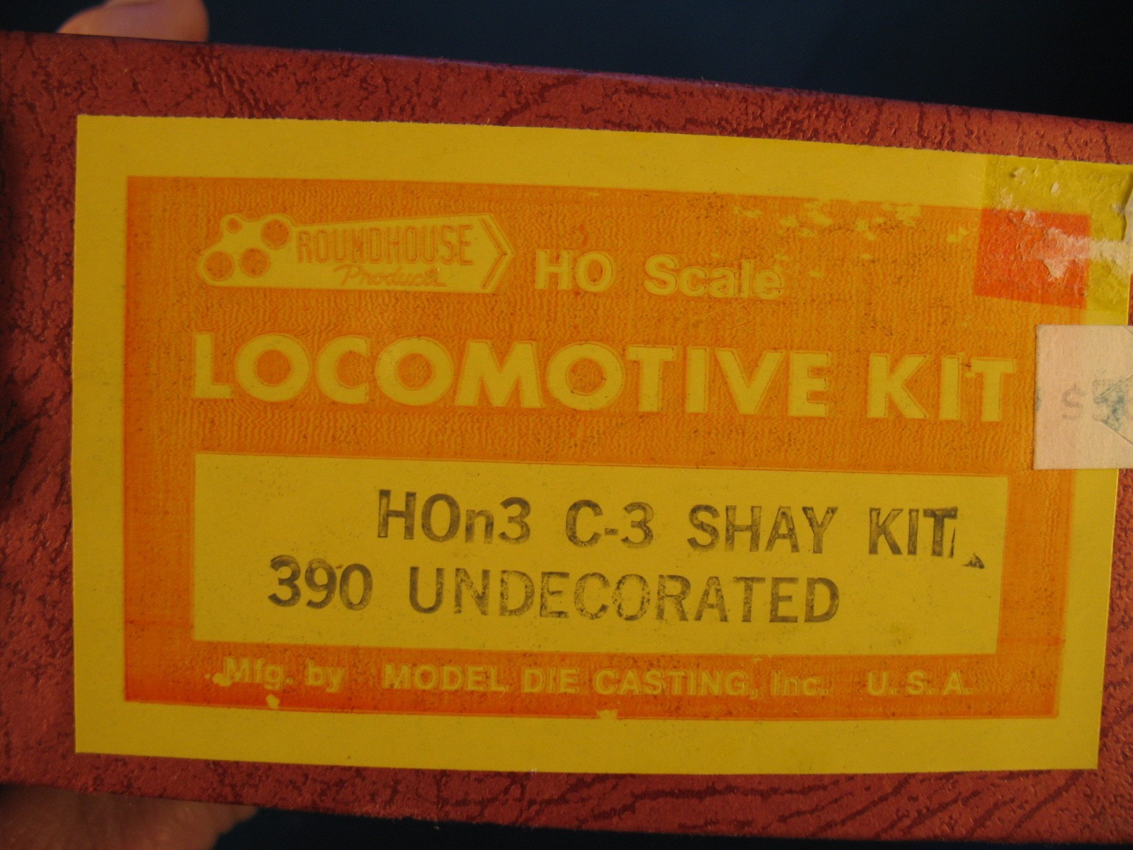 HOn3 ROUNDHOUSE MDC LIMA 3-TRUCK SHAY KIT, NIB, + Add’l detail parts