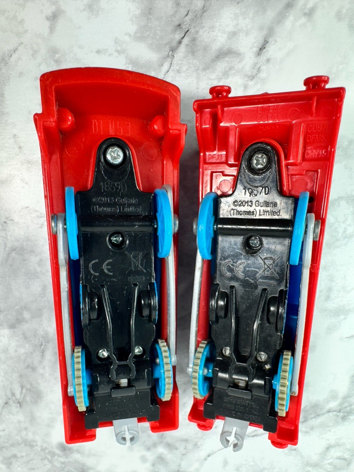 Set Of 2 2013 Trackmaster Mattel Thomas the Train Motorized Train Cars