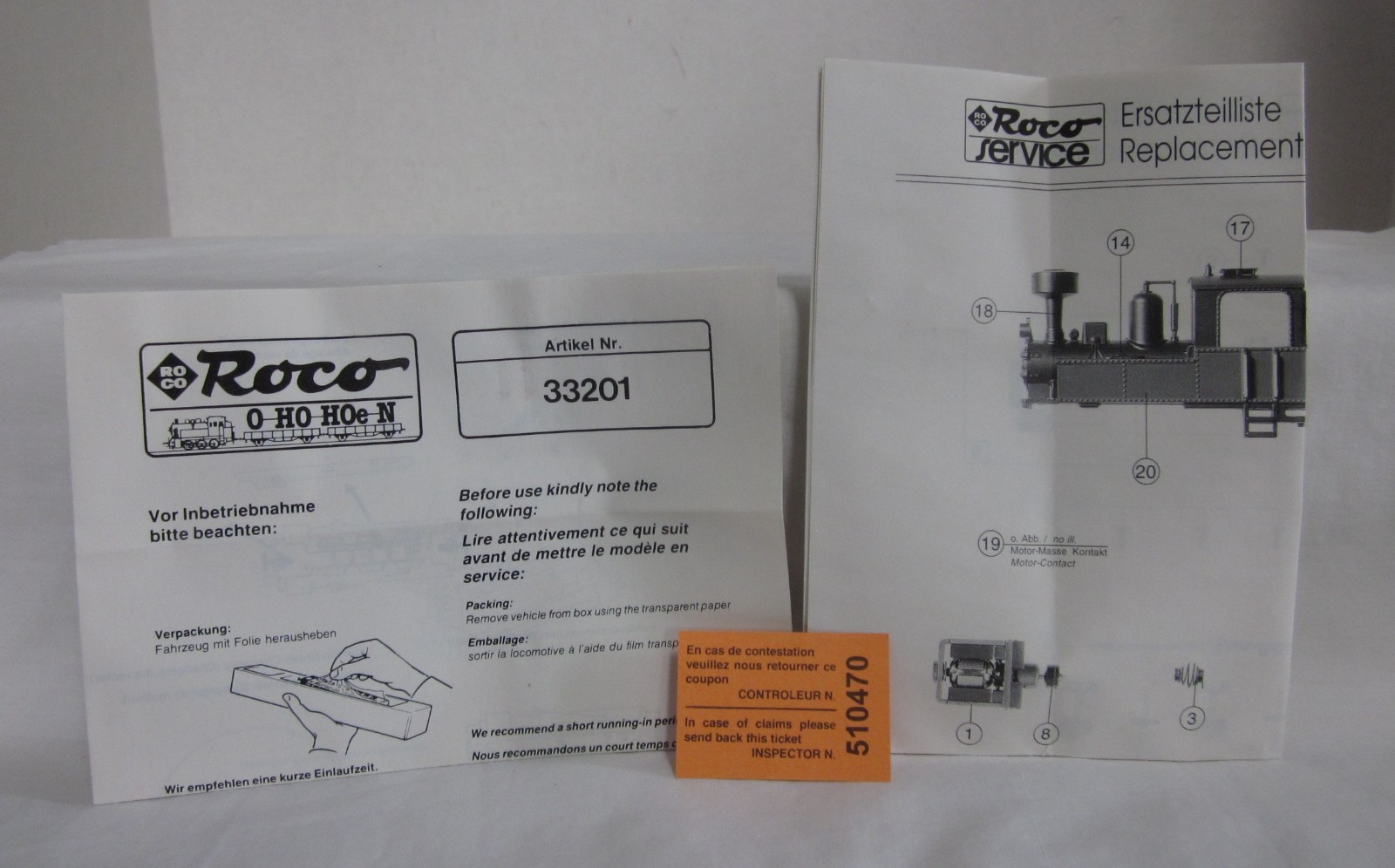 ROCO 33201 HOe 0-6-0 Maroon & Black “Roli” #4 NIB
