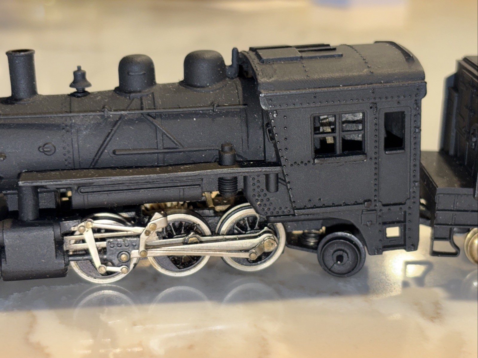 Vintage Tyco 2-6-2 Steam Locomotive Painted HO Unknown Brand