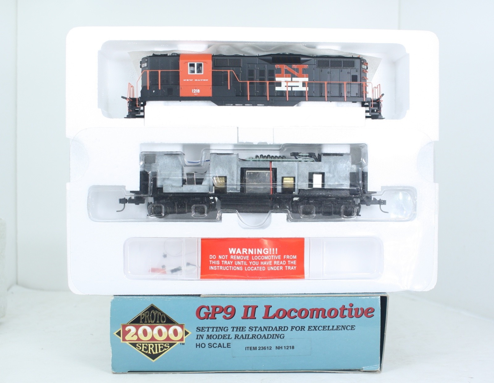 HO Scale Proto 2000 23612 New Haven GP9 Ph II Diesel DCC Ready NH 1218