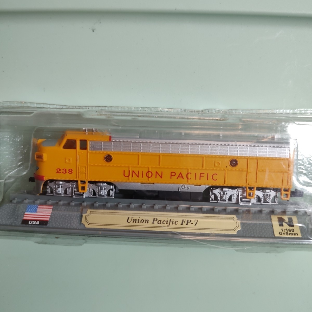 Vtg Del Prado Union Pacific FP-7 Locomotive-N Scale 1:160- Sealed Display Model