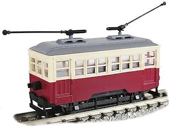 14107 2-wheel Single Car 2-trolley Poles (Body Color: Red/Cream w/Motor)