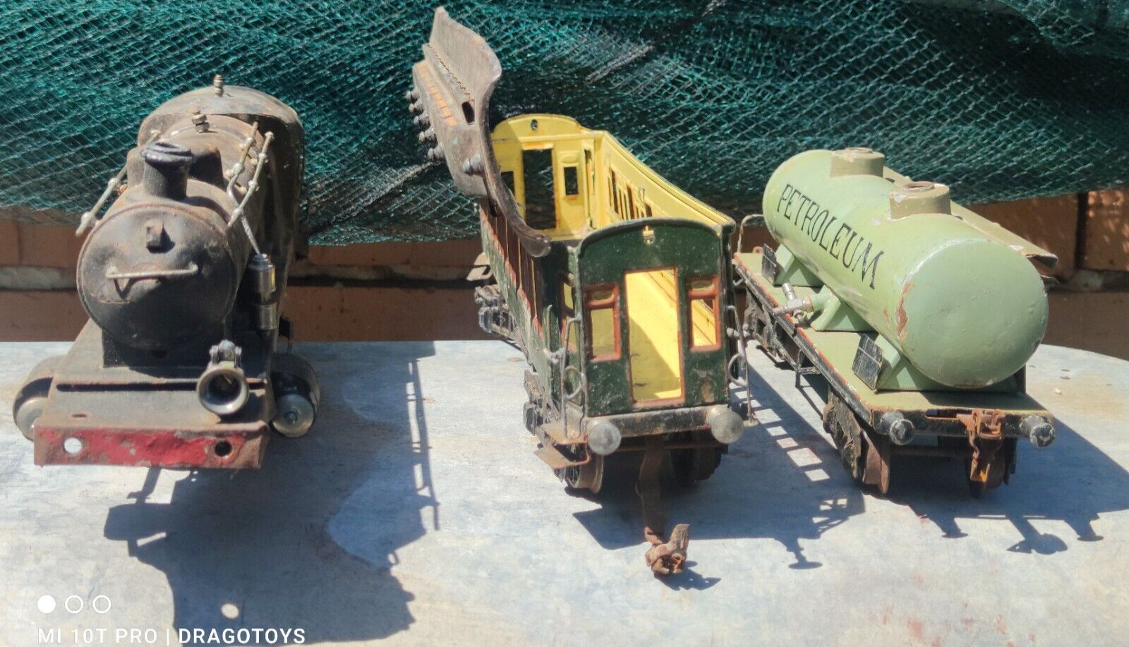 VINTAGE LOKOMOTIVE KRAUS FANDOR TOY MARKLIN BING + TENDER, VAGONS SHELL GERMANY