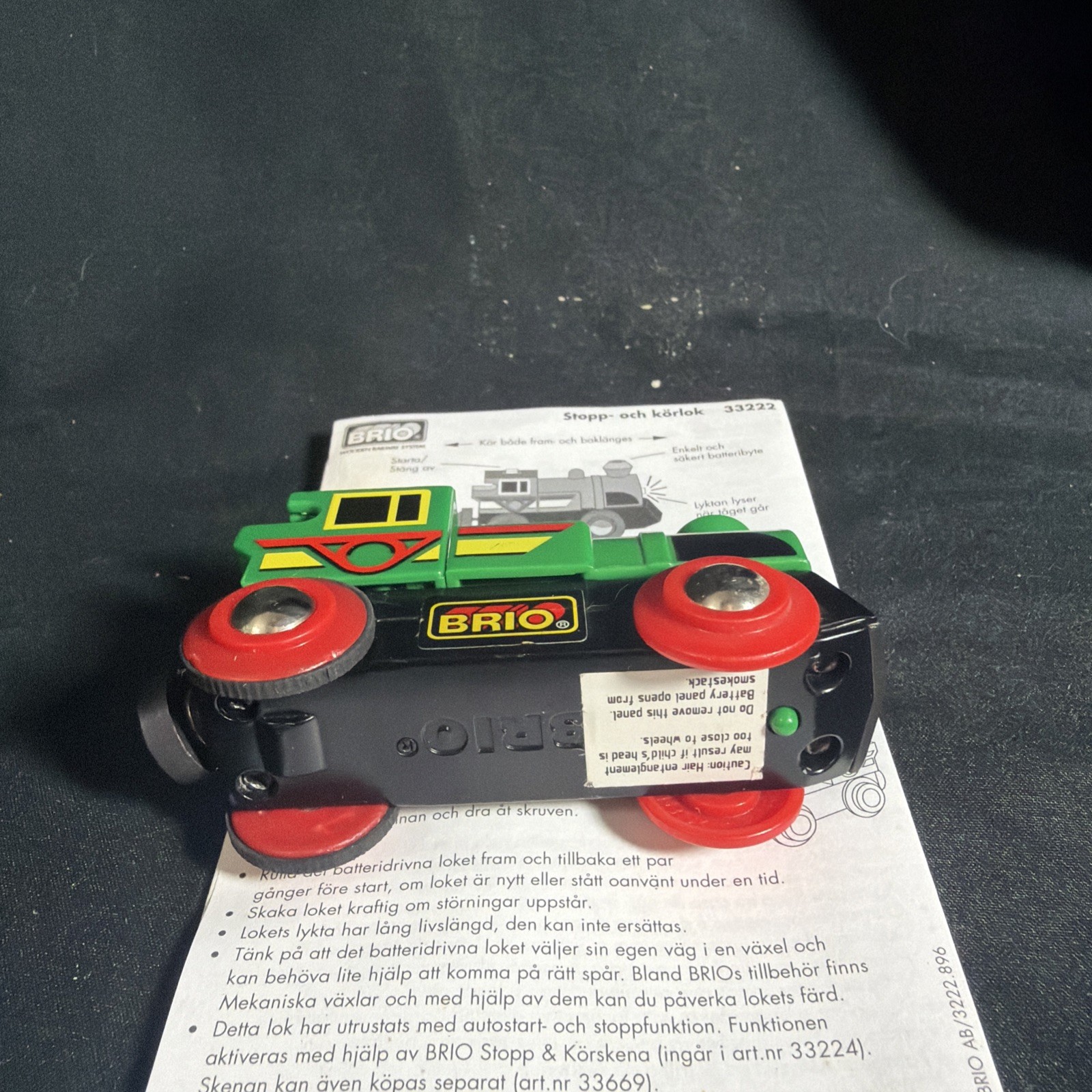 BRIO Green Action Train Engine Locomotive 33222