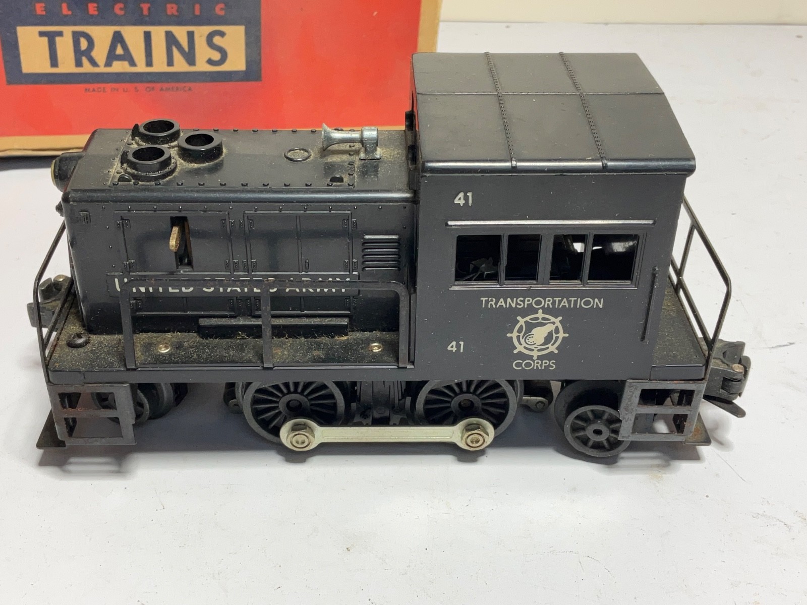 Lionel No. 41 United States Army Gas Turbine Switcher Motorized Unit, Boxed