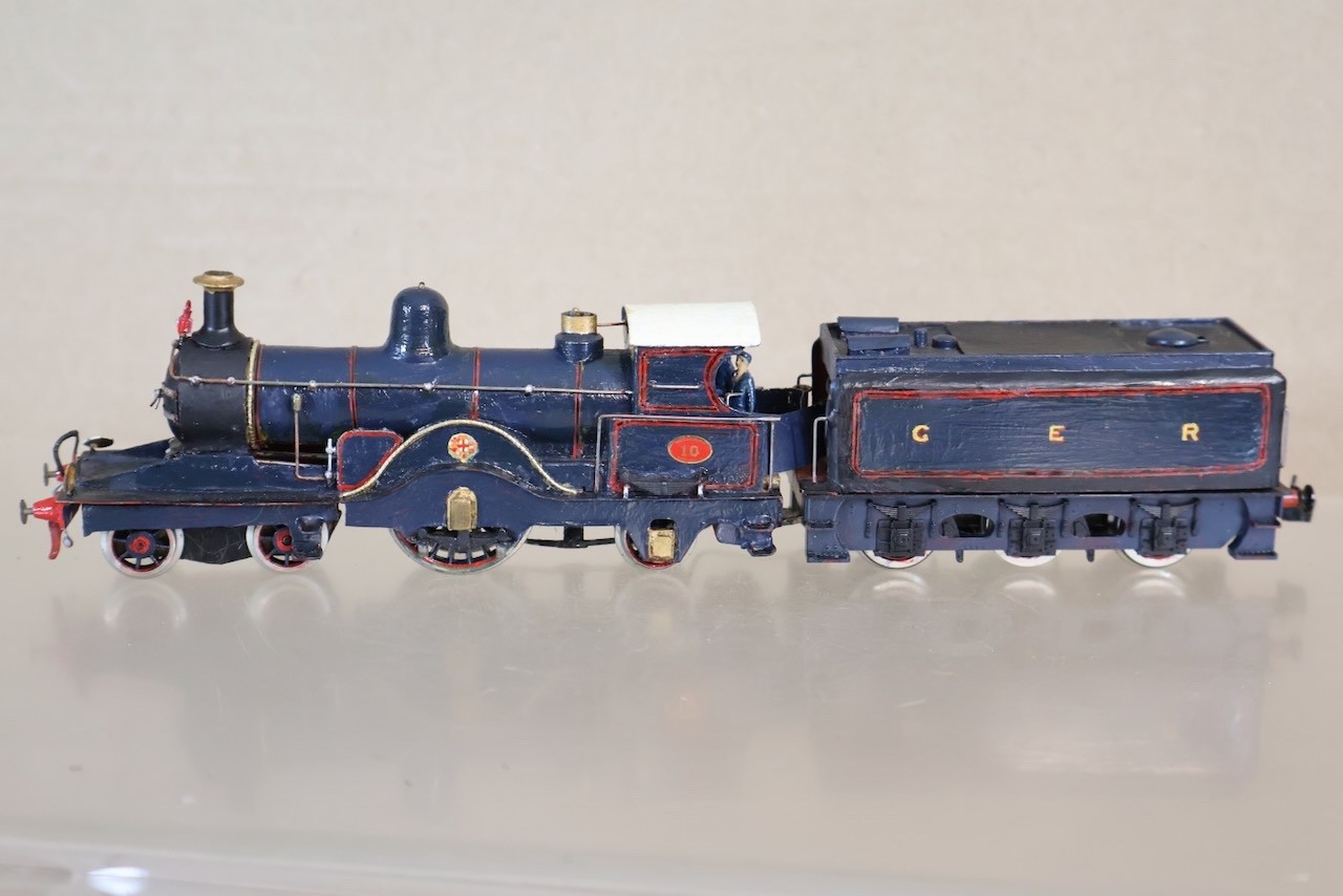 HORNBY KIT BUILT GREAT EASTERN RAILWAY GER 4-2-2 CLASS P43 LOCOMOTIVE 10 op