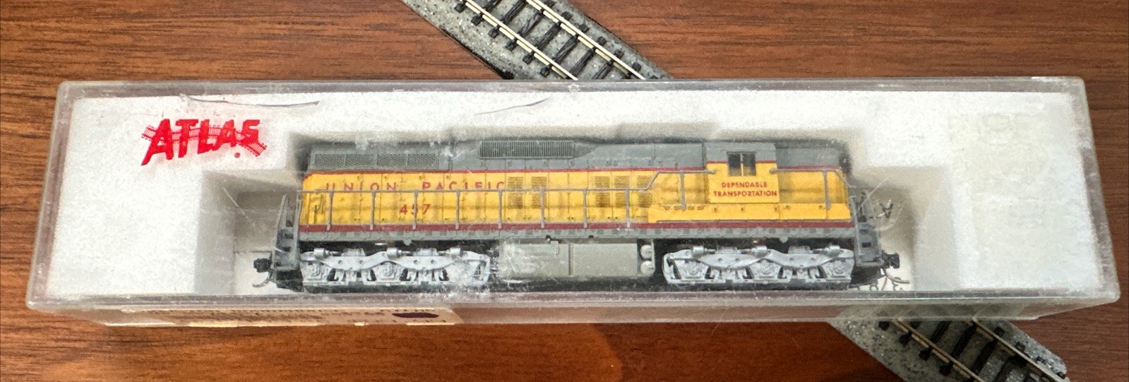 Atlas N Scale #4512 SD-7 Locomotive Union Pacific #457 Tested NOS NY