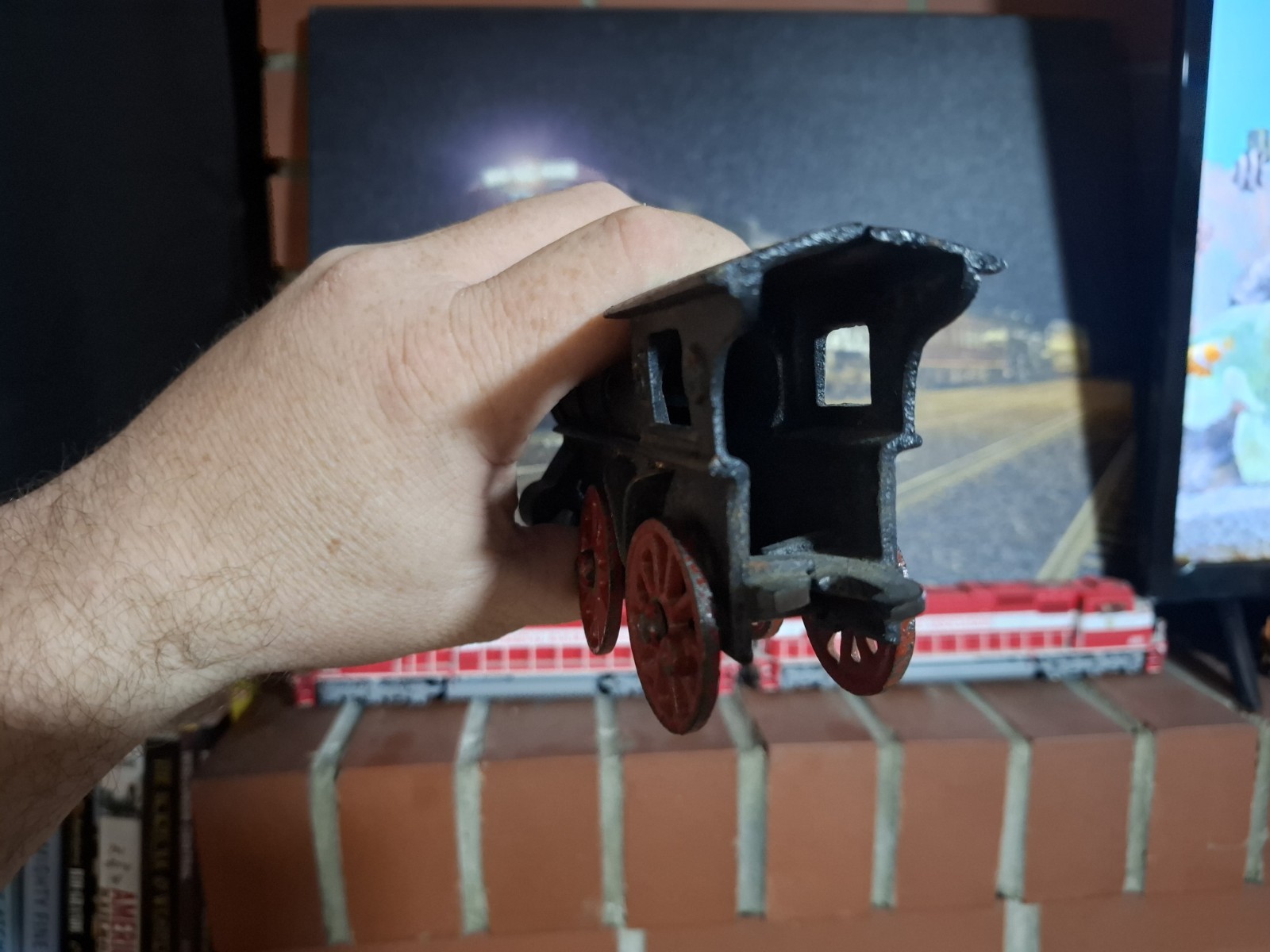 Very Old 2-4-0 Steam Locomotive Metal Toy