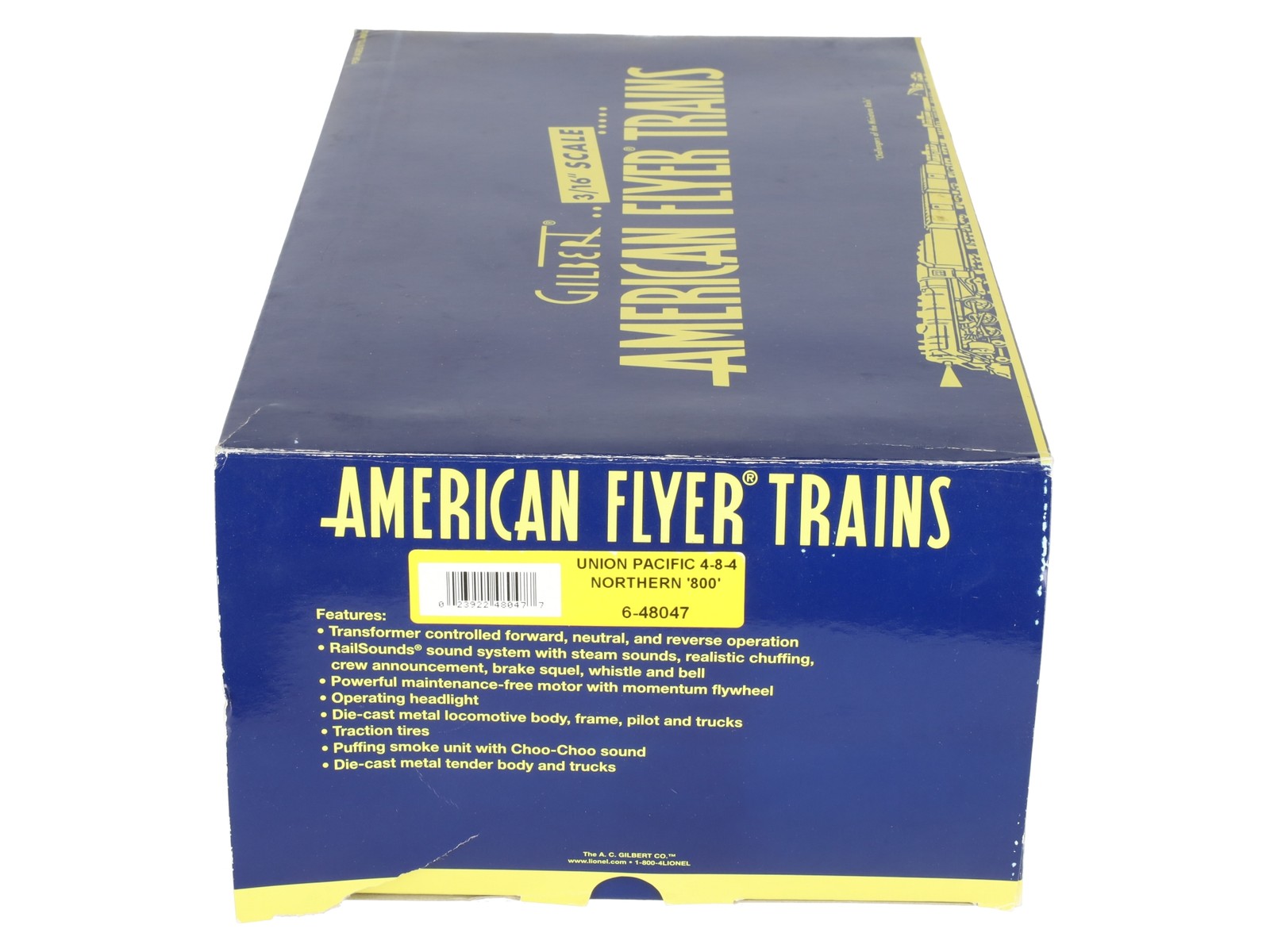 American Flyer 6-48047 S Union Pacific 4-8-4 Northern Steam Locomotive #800 LN