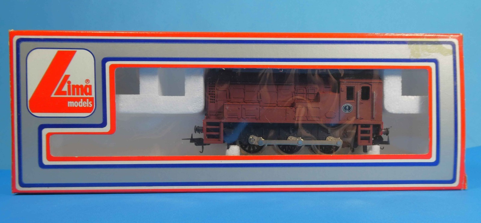 LIMA HO/OO SWEDISH BROWN DIESEL SHUNTING LOCOMOTIVE 205123MG – OB – 1983