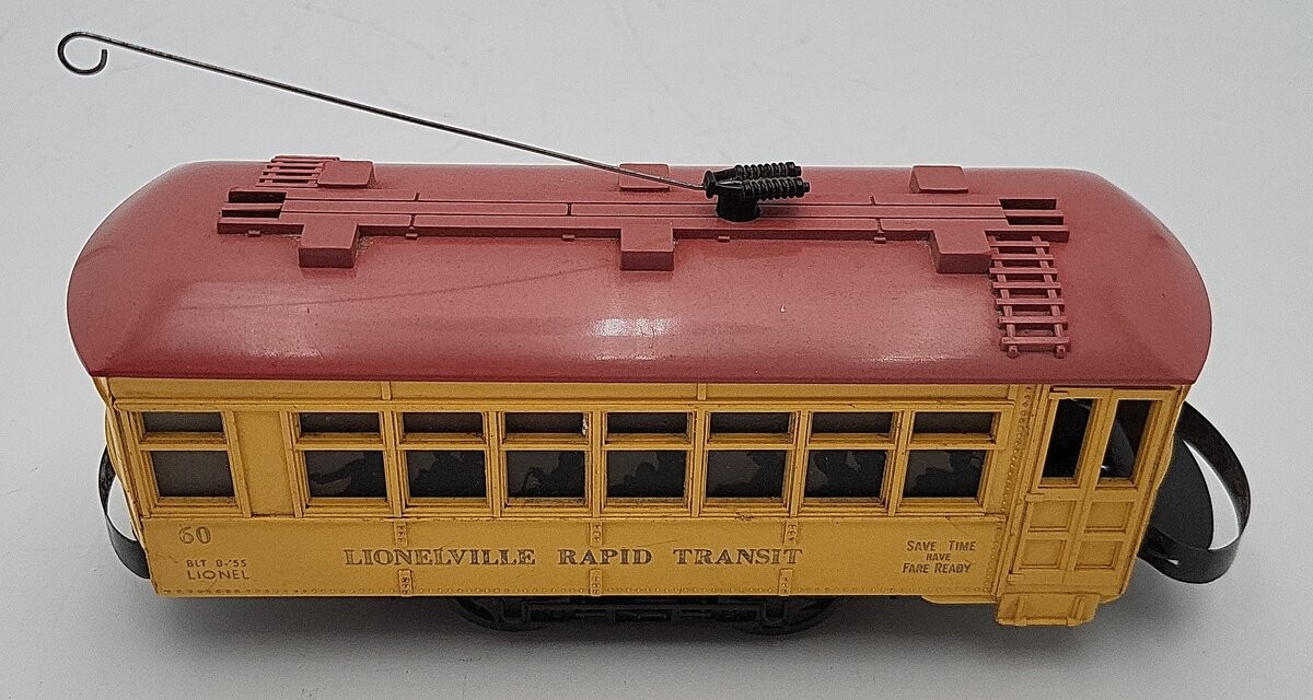 Lionel 60 Vintage O Lionelville Motorized Rapid Transit Trolley