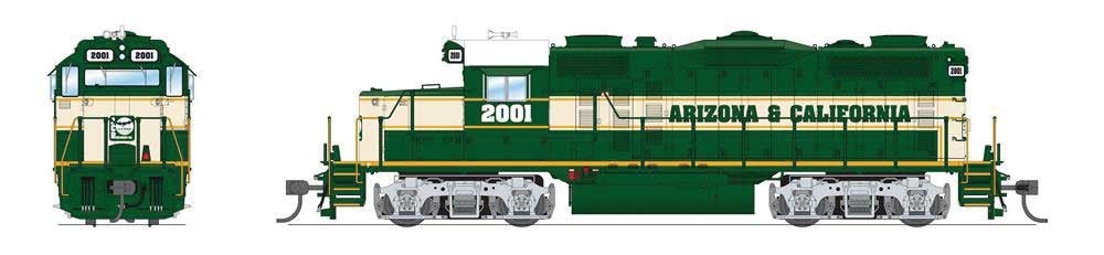 Broadway Limited HO 7450 EMD GP20 – Sound and DCC Arizona & California #2001