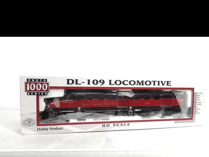 HO Scale GM&O Gulf Mobile & Ohio Passenger DL-109 Analog Proto 1000