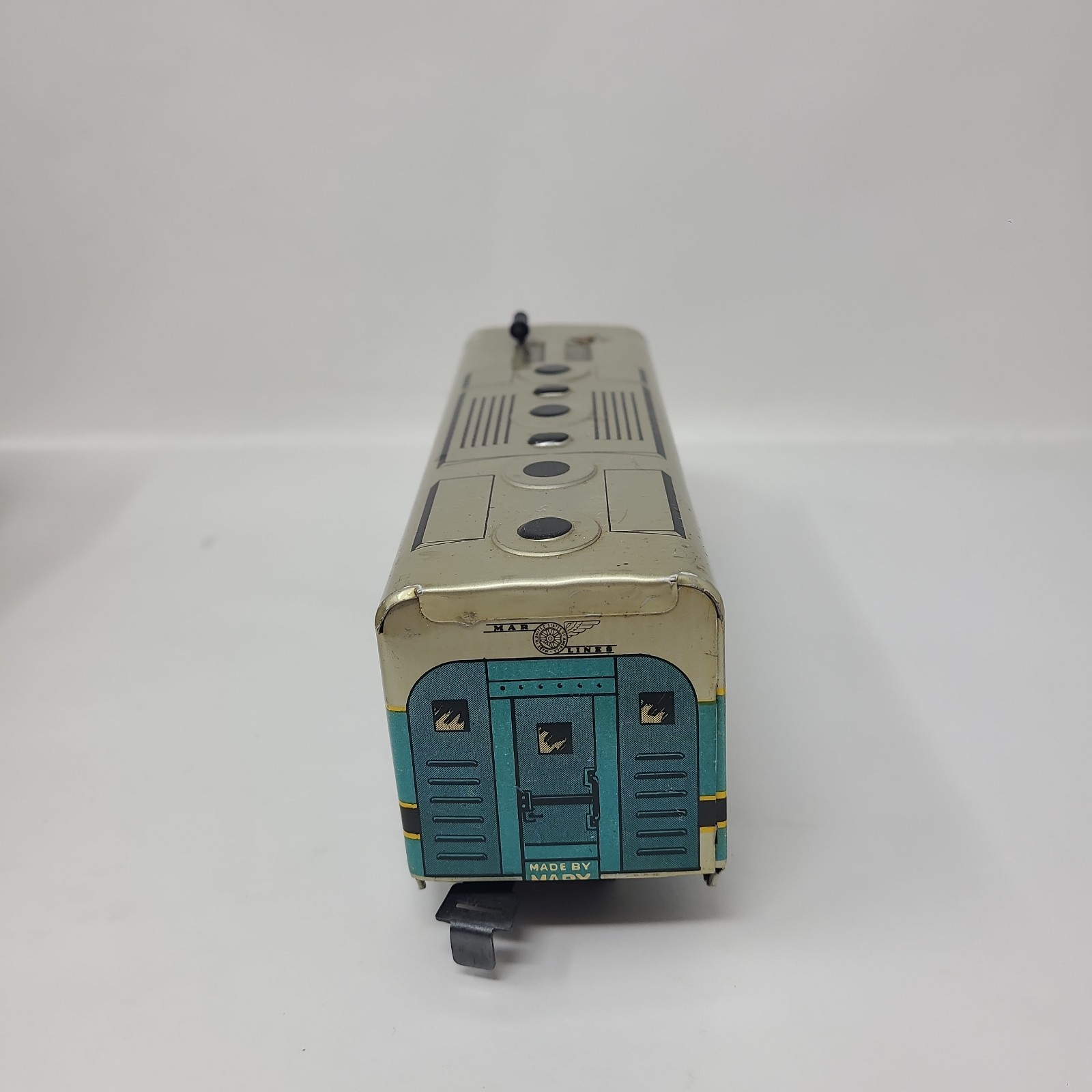 Vintage Marx Tin Train Baltimore & Ohio Locomotive Set w/ Box 5 Cars + Tracks