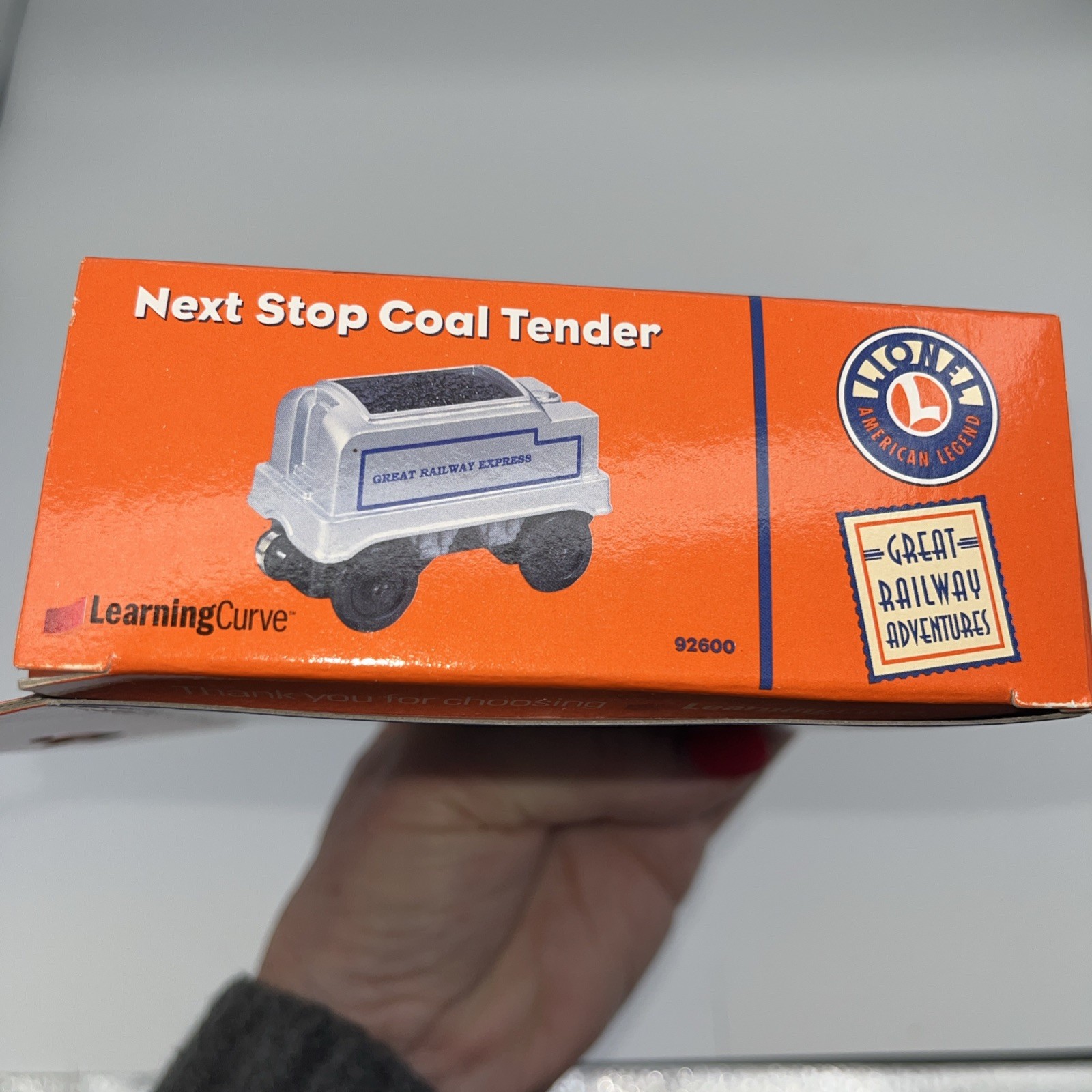 Lionel Toy Train Next Stop Coal Tender 92600 Learning Curve 1999