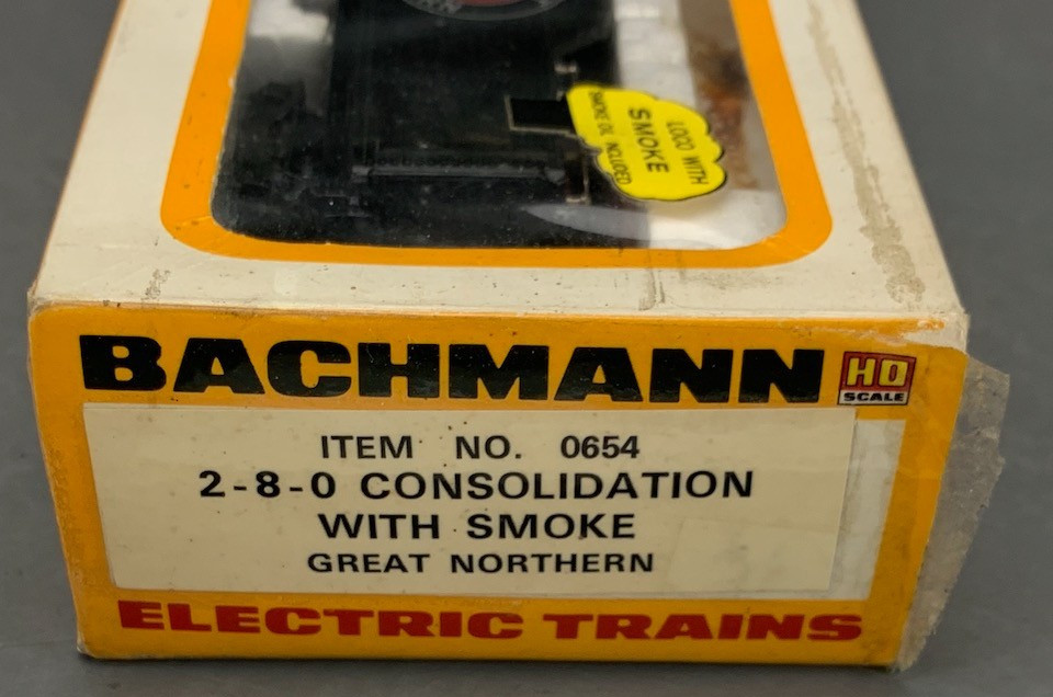 HO Bachmann 2-8-0 Consolidation Steam Loco Great Northern #1257 LNIB! HO8598