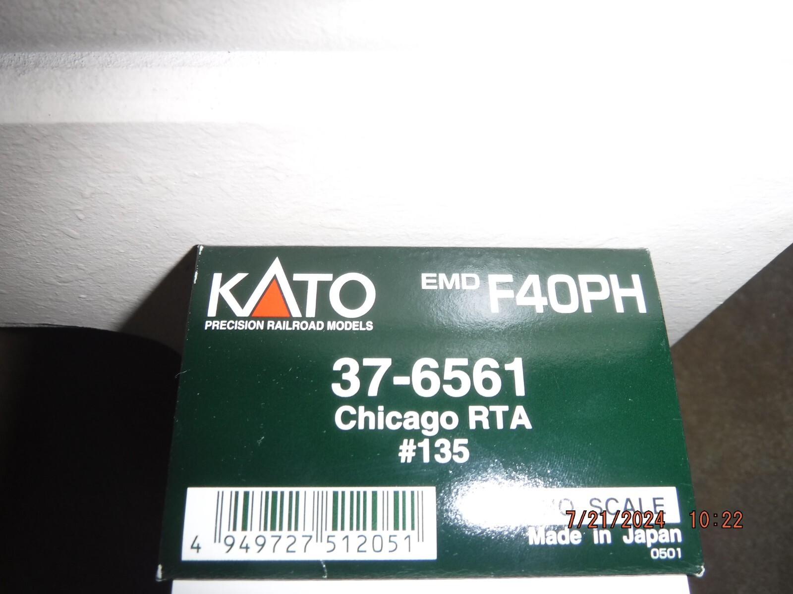 KATO HO EMD F40PH CHICAGO RTA LOCOMOTIVE VILLAGE OF ARLINGTON HEIGHTS BRAND NEW