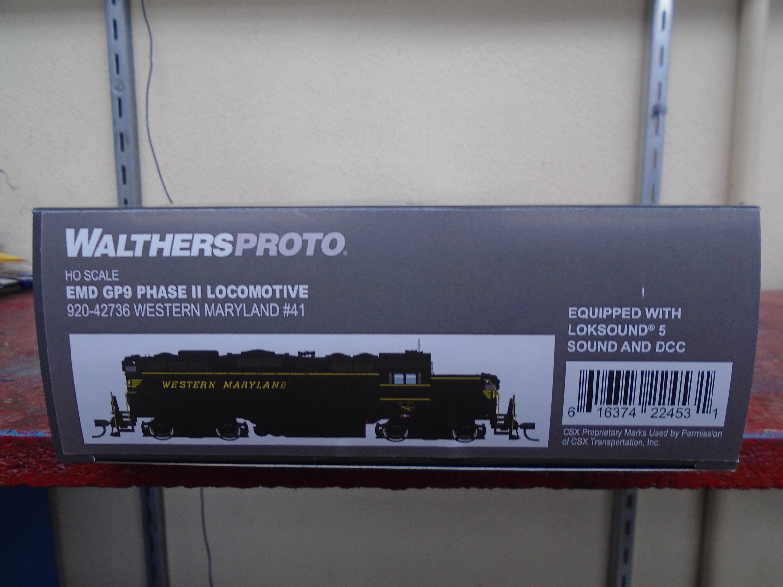 Walthers Proto Western Maryland GP9 #41 with Sound & DCC 920-42736 HO Scale
