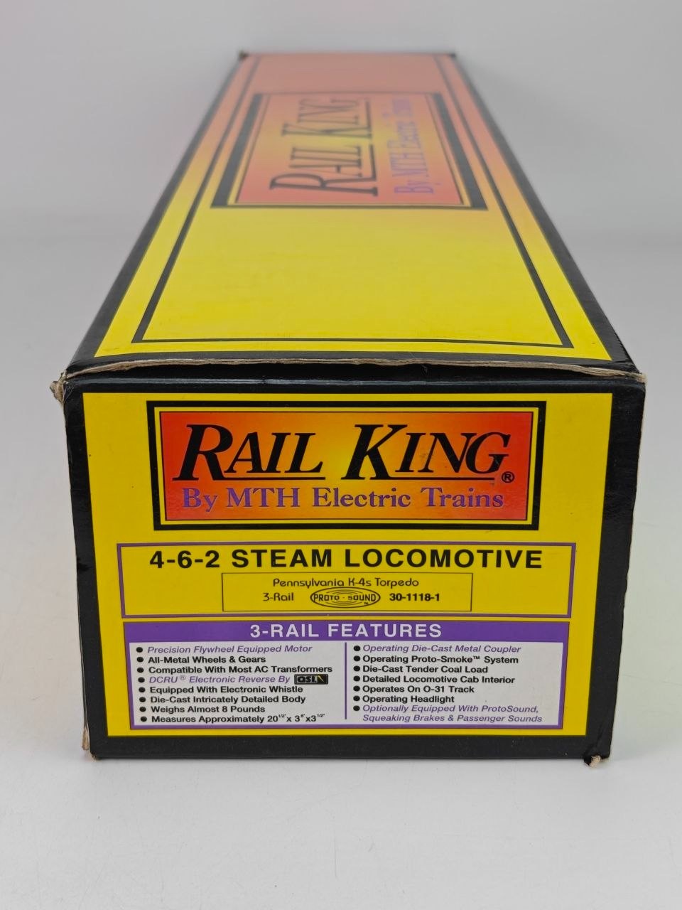 MTH RailKing Pennsylvania K-4s Torpedo 4-6-2 Steam Locomotive PS1 Tested