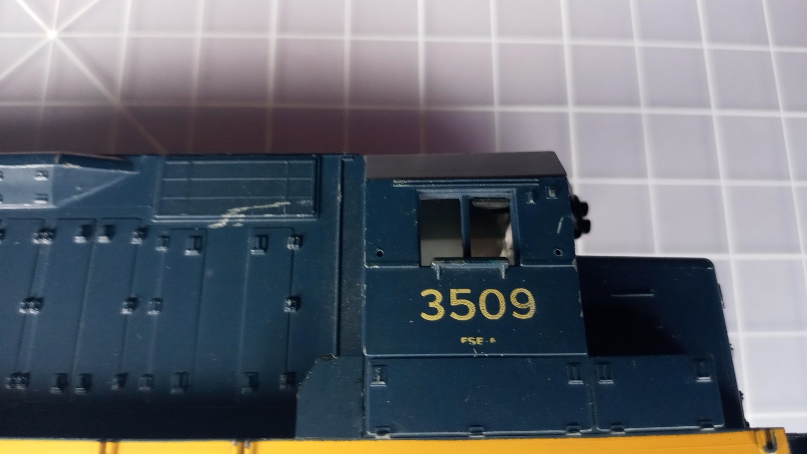 HO SHELL B&O Baltimore & Ohio 3509 SD35 locomotive SH7