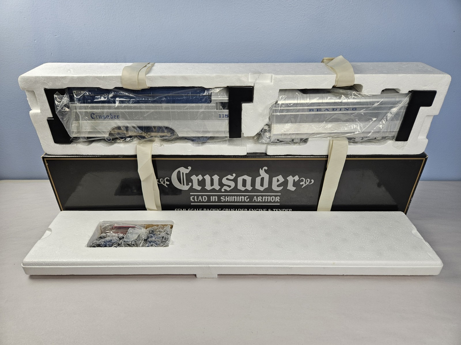 Used K-Line K-1925 O Gauge Reading Crusader Passenger Train Set Boscov’s 1/1000