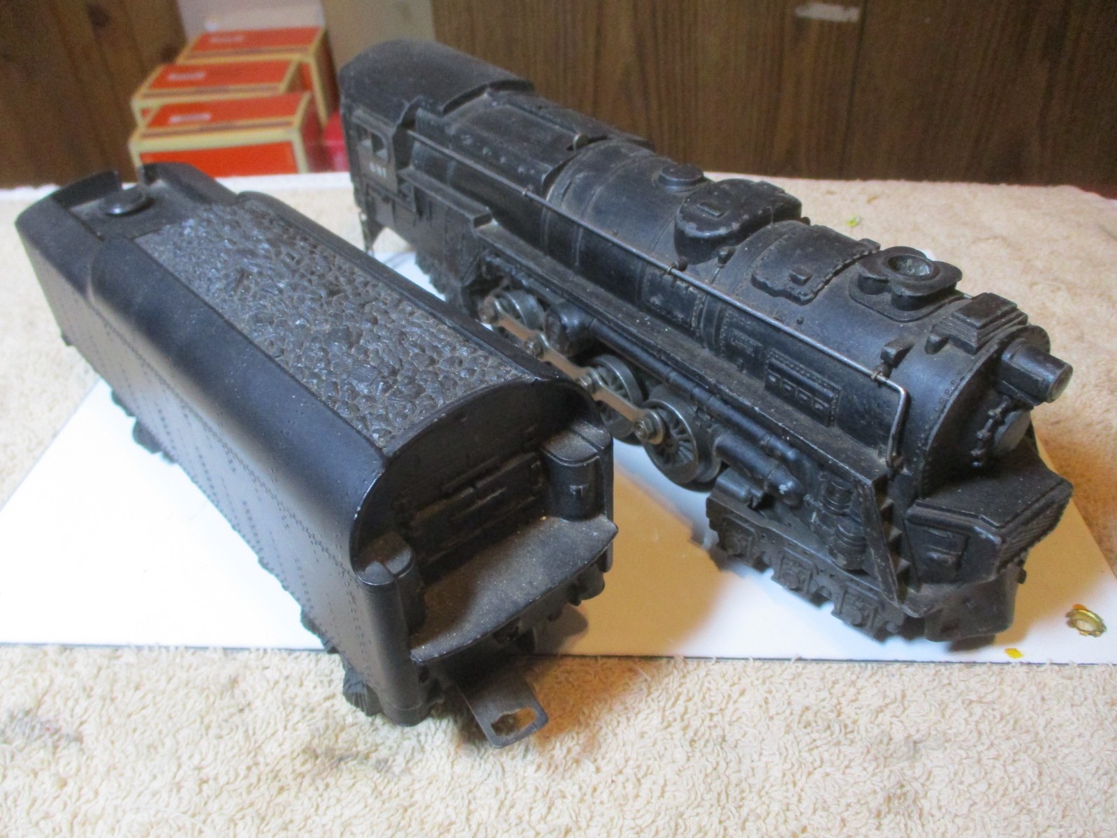 Lionel 681 postwar Steam Locomotive 6-8-6 O Gauge + 2671W-6 Tender Tested Great