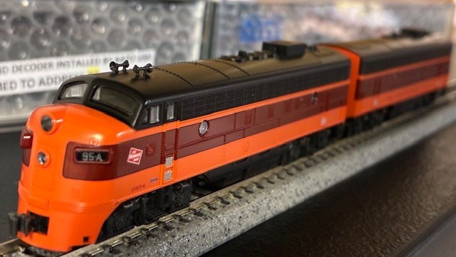 KATO N Scale MR EMD FP7A/F7B, #95A/95B Both Units with ESU LokSound, 106-0430-LS