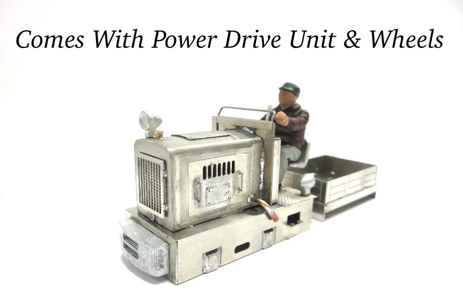 0n18 Scale PH Gasoline Mechanical Locomotive/Open Wagon Kit On18/O9 Narrow Gauge