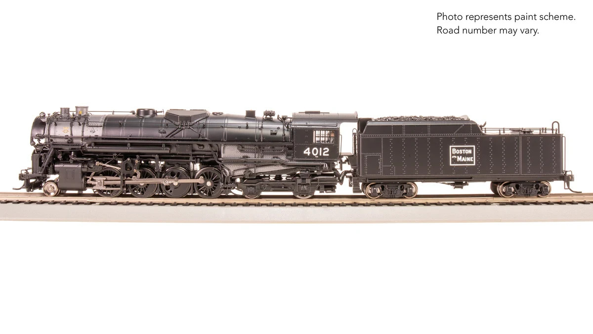BROADWAY LTD HO B&M BERKSHIRE T1a W/4 AXLE TEND #4007 DC/DCC/SOUND/SMOKE PN 7881