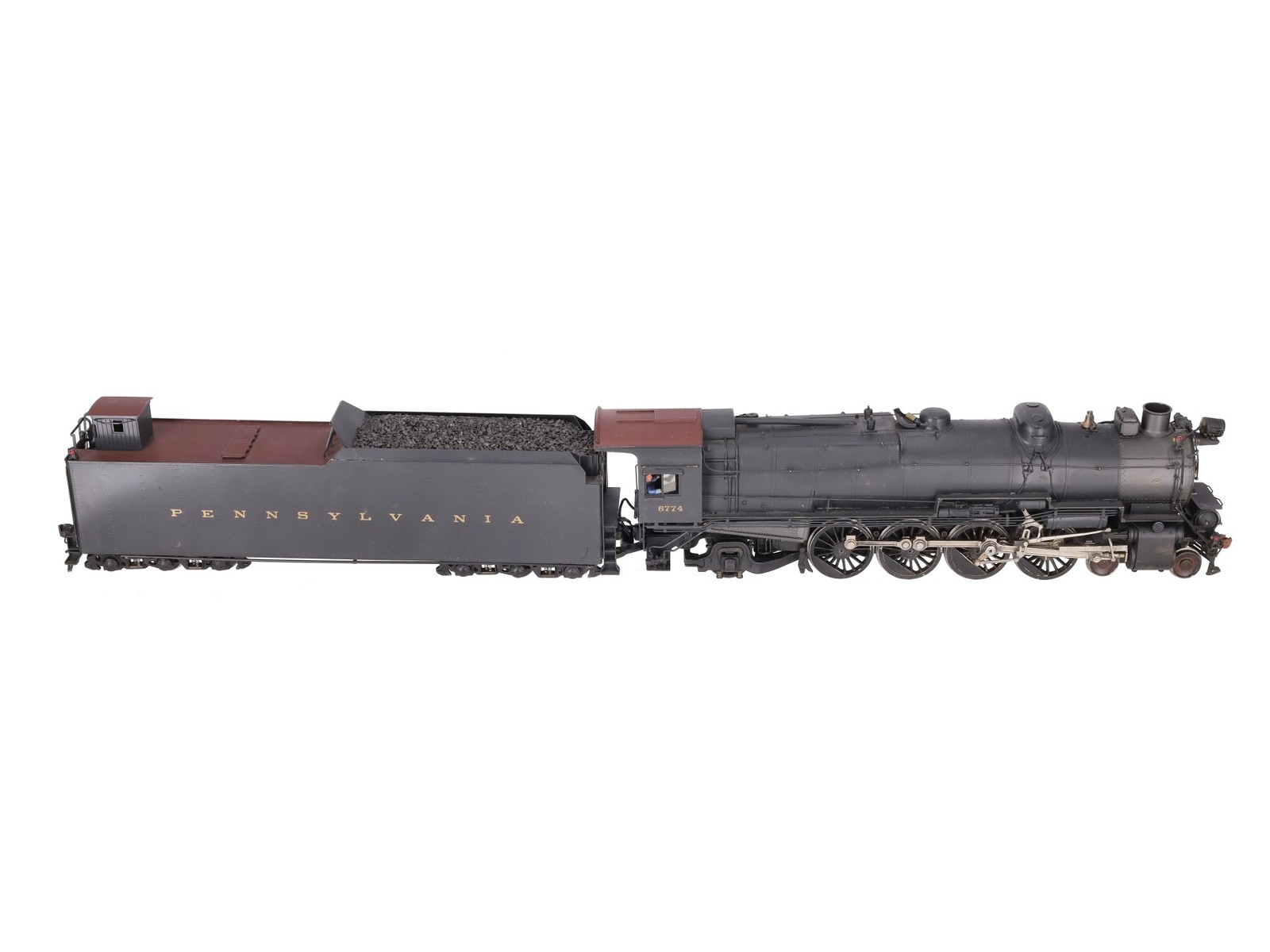 3rd Rail O Gauge BRASS PRR Locomotive & Tender #6774/Box