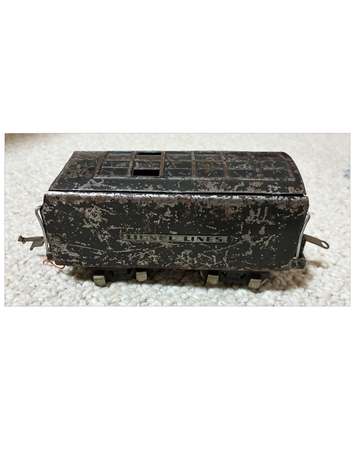 Pre-War, O Gauge, Commodore Vanderbilt 265W Locomotive, Lionel Tender/ Dump Car