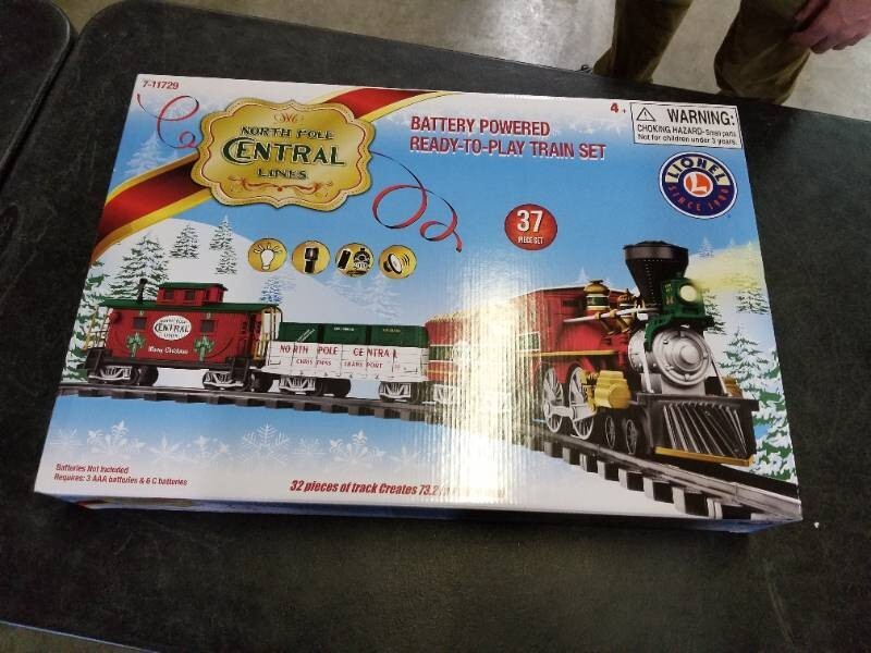 Lionel North Pole Central Battery Operated Train Set with Remote Control