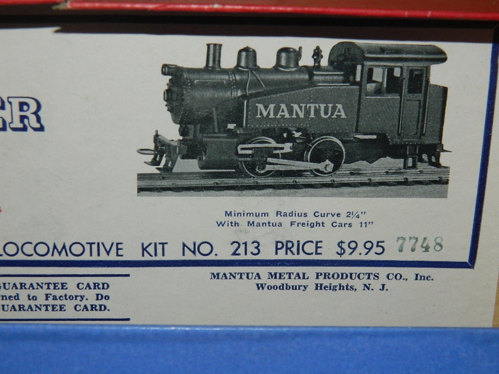 Mantua HO Booster No. 213 All Die Cast Locomotive Engine with Original Box