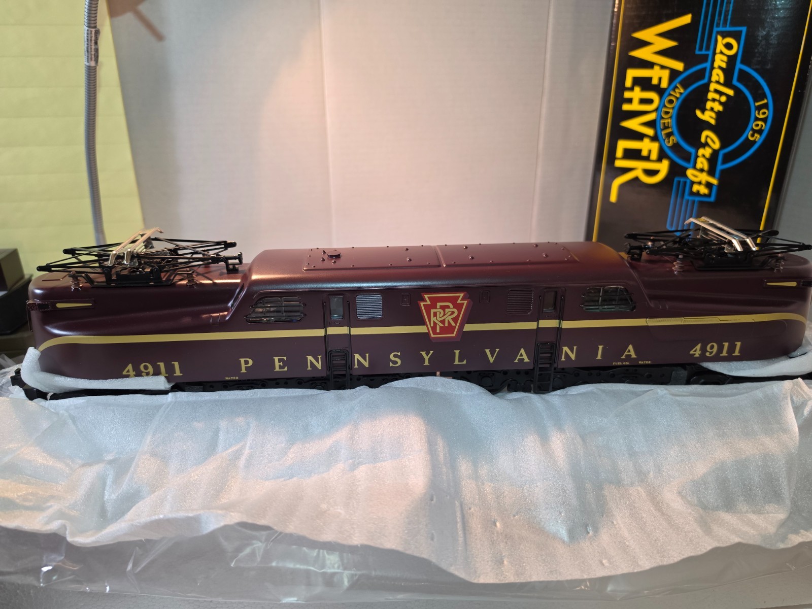 Weaver Pennsylvania “PRR” RR BRASS GG-1 Tuscan Red Electric Locomotive MINT COA