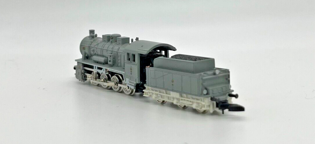 Z Scale Marklin 88981 Gray Steam Locomotive With Tender Original Box (A)