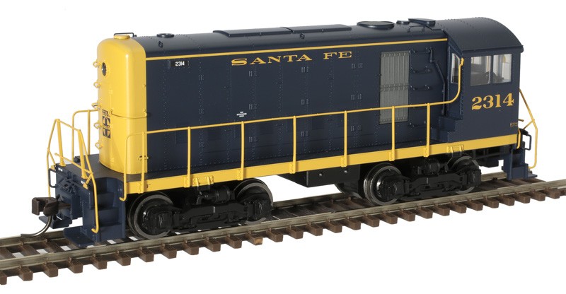 Atlas HO Scale Alco HH600/660 (Standard DC) Santa Fe/ATSF (Blue/Yellow) #2314