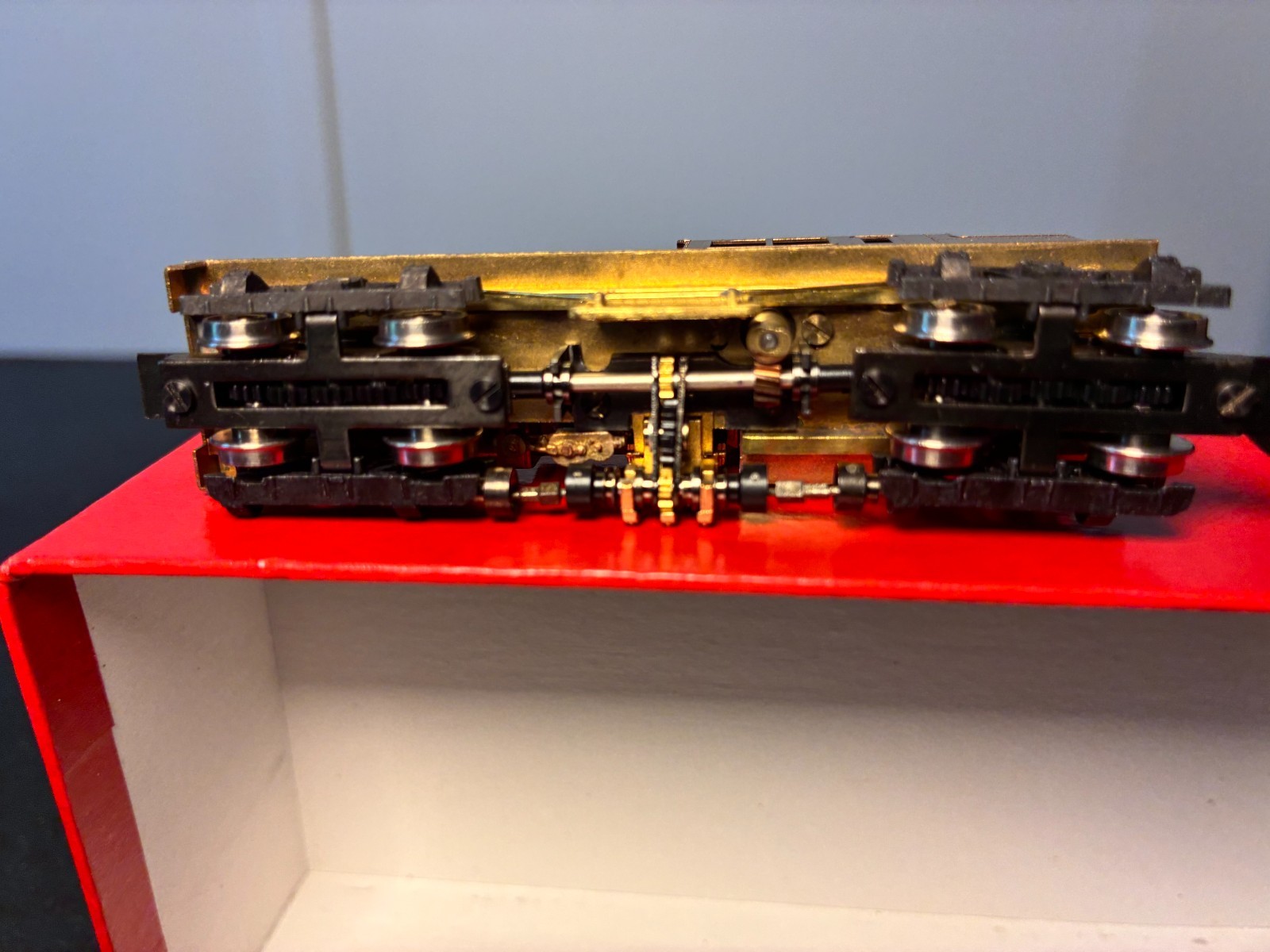 New In Box JOE WORKS N gauge Three Truck Shay, Brass, unpainted, never run