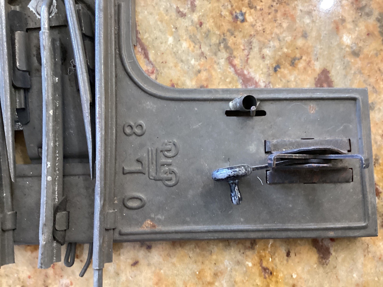 Marklin Prewar railroad set (transformer, crate, tracks, bumpers)