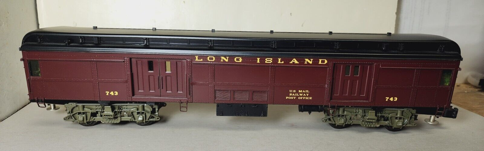 3RD RAIL – SUNSET MODELS O Long Island RR P54 COMMUTER CAR 743 BM62 BAGGAGE CAR
