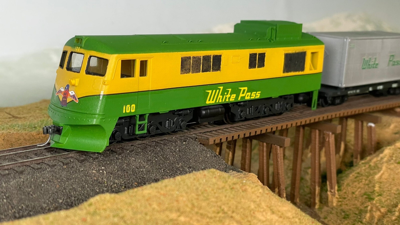 HOn3 White Pass and Yukon WP&Y 90 class shovelnose diesel kit not blackstone