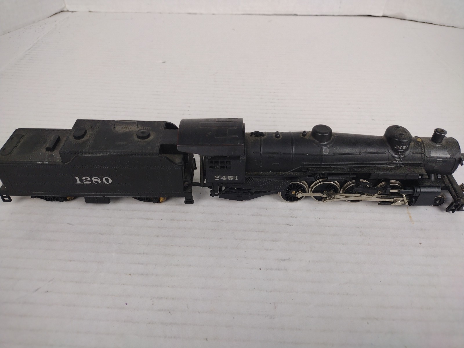 HO Scale Mehano ATSF Santa Fe? 2-8-2 Steam Locomotive #2481 Yugoslavia Made