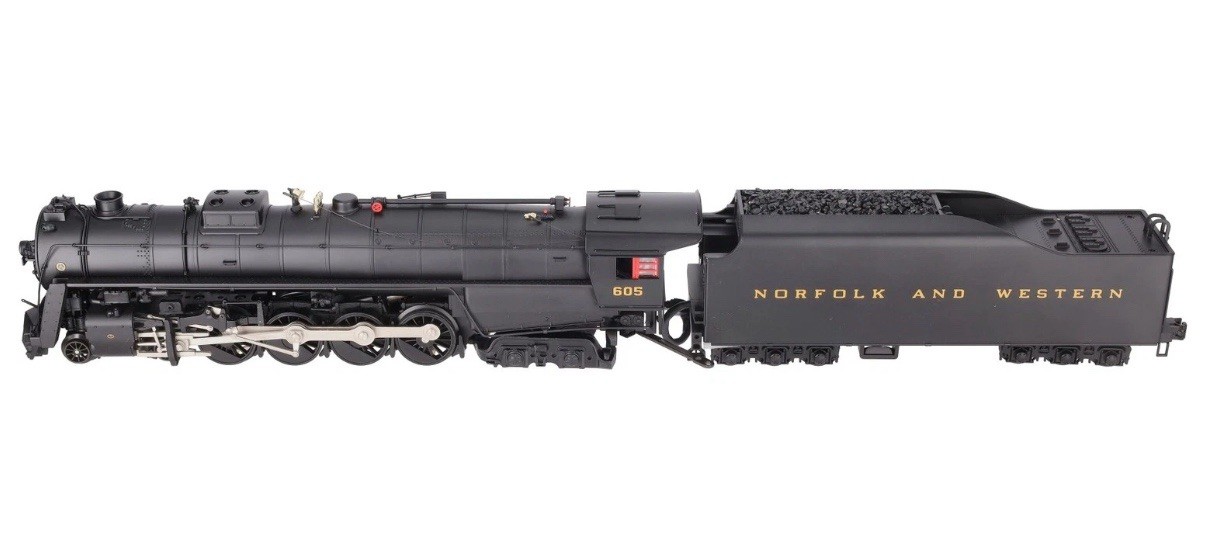 MTH PREMIER NORFOLK & WESTERN 4-8-4 UNSHROUDED J STEAM ENGINE PS2 20-3058-1 N&W