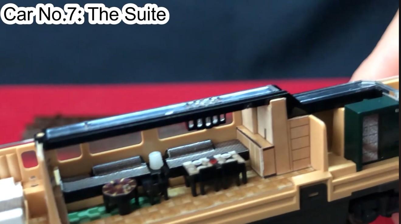 Detail INTERIOR STICKER Set for TOMIX Twilight Express Mizukaze 10 car Set 97912