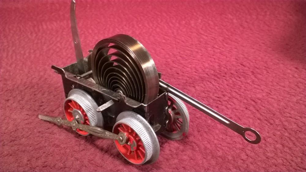 VINTAGE HWN CLOCKWORK STEAM TIN-LITHO PASSENGER TRAIN – GERMANY U.S. ZONE