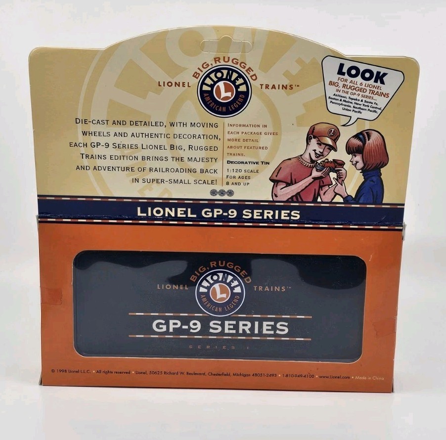 Lionel Boston & Maine GP-9 Big Rugged Train 1:120 Scale Die-Cast 1998 Series 1