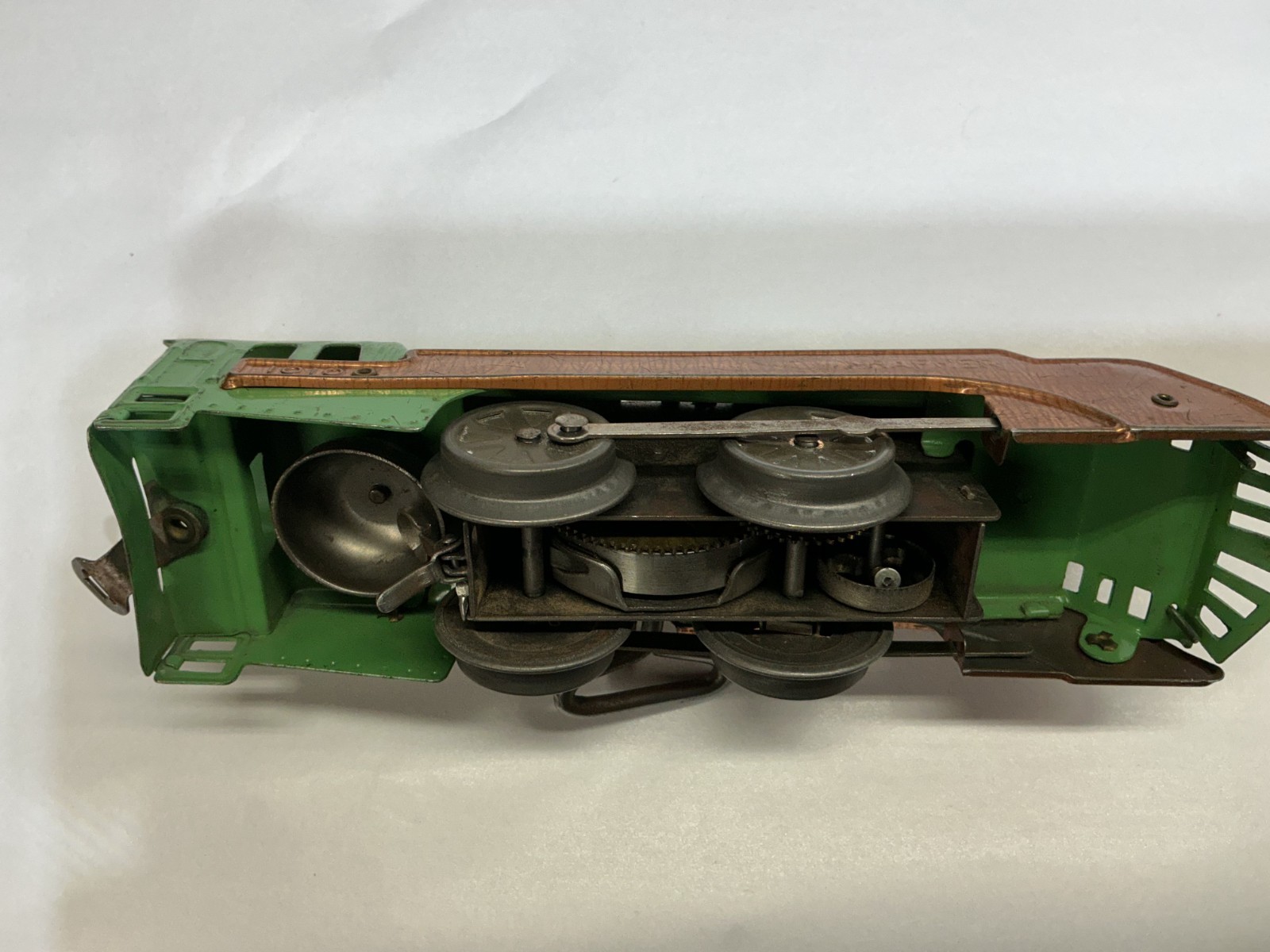 Hafner Trains Tin Wind Up Locomotive & Tender 3 Car Freight Set w/ Box