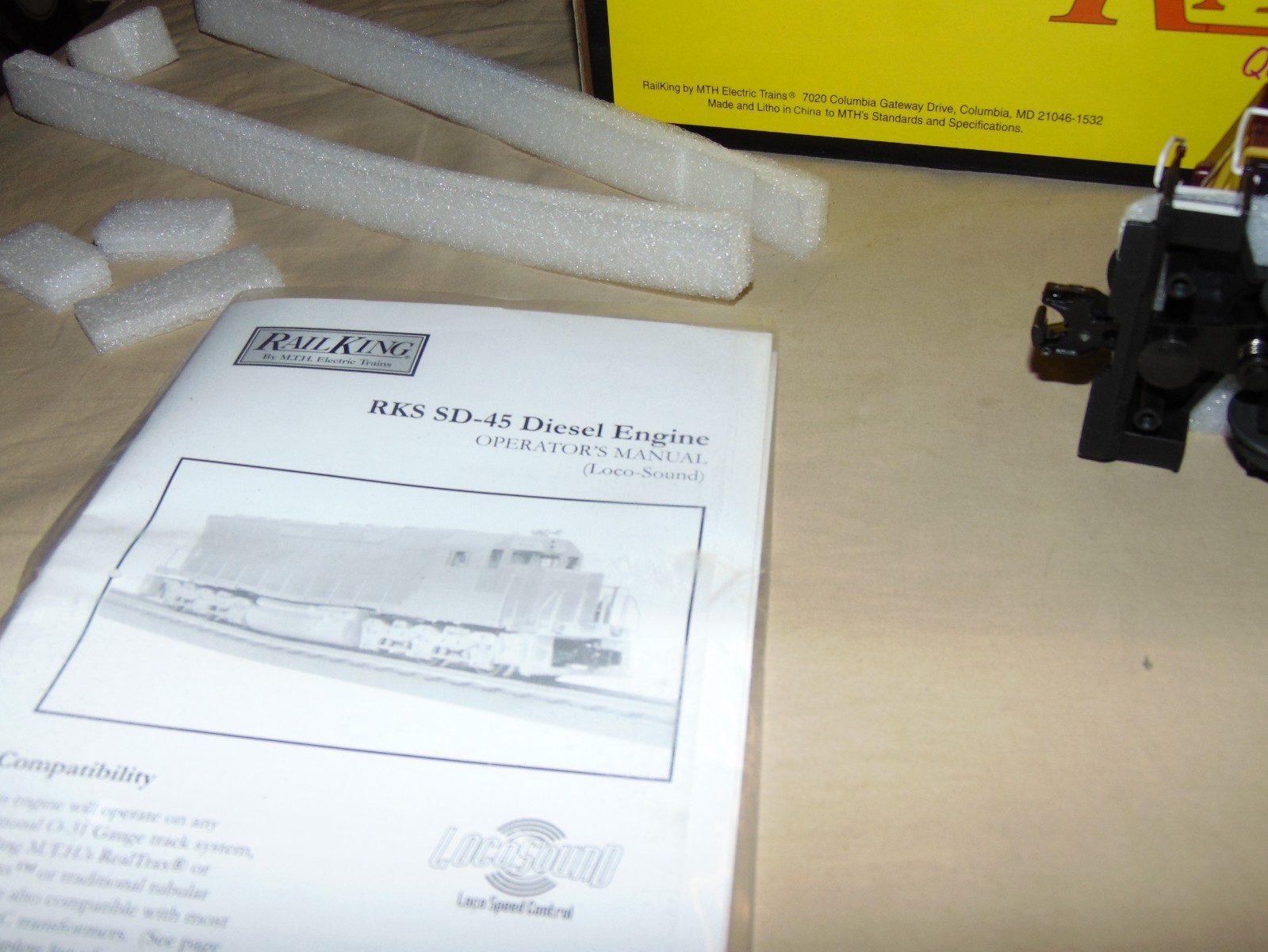 MTH RAILKING O 30-2361-0 WISCONSIN CENTRAL SD-45 DIESEL WITH SMOKE & SOUND